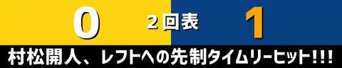8月23日(水)　セ・リーグ公式戦「阪神vs.中日」【試合結果、打席結果】　中日、2-7で敗戦…　序盤から2点リードするも守り切れず逆転負け、終盤に突き放される…