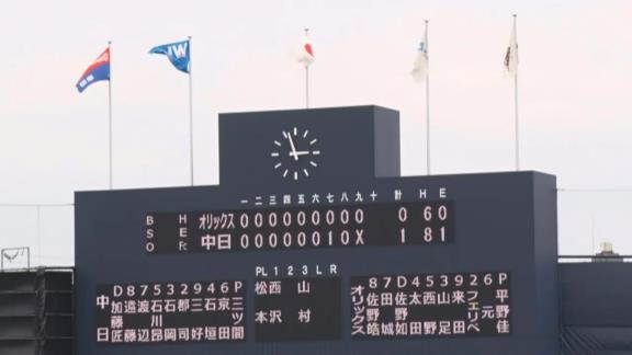 5月28日(金)　ファーム公式戦「中日vs.オリックス」【試合結果、打席結果】　中日2軍、1-0で勝利！　一発で先制し、見事な完封リレーで逃げ切る！！！