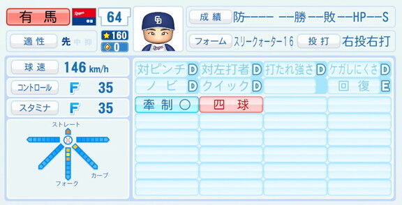 中日・有馬惠叶、『パワプロ2026』8月20日(木)アップデートでの選手能力査定は…？