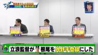 真中満さん「今回、根尾を外野手登録したじゃないですか？ 『オマエやれよ！京田！』という…」