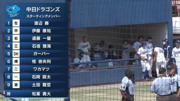 中日・石垣雅海、豪快なバックスクリーン左への2ランホームラン含む2安打4打点の活躍を見せる！！！【動画】