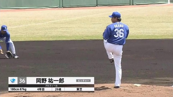 中日・岡野祐一郎、圧巻の快投を見せる