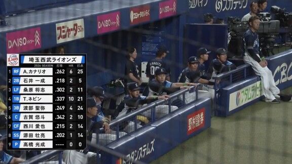 中日・岡林勇希、1軍復帰後初球で自打球のため治療へ向かうもプレーは続行