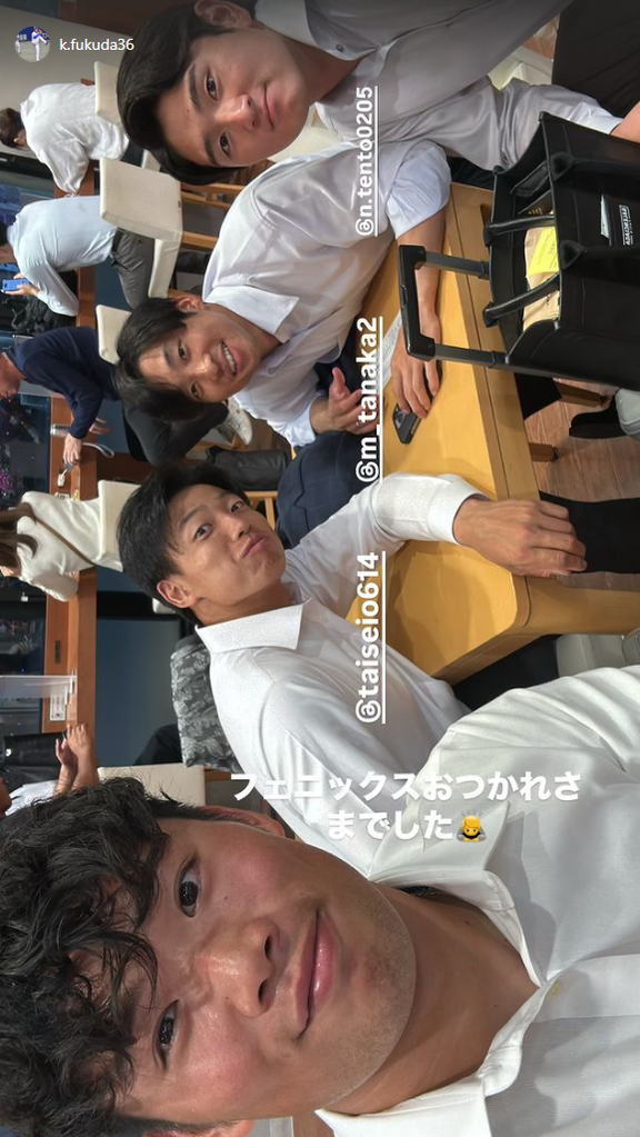 中日・福田幸之介「フェニックスおつかれさまでした」