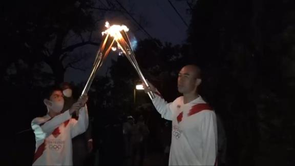 和田一浩さん、聖火ランナーを務める