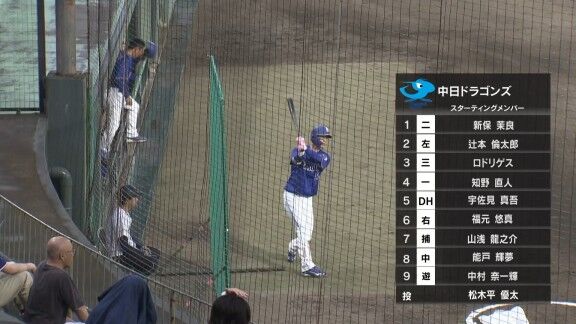 中日ドラゴンズ2軍、スタメン発表！！！