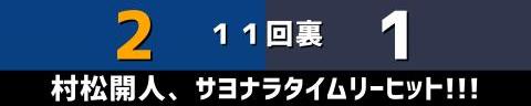 6月2日(金)　セ・パ交流戦「中日vs.オリックス」【全打席結果速報】　村松開人、高橋周平、福永裕基らが出場！！！