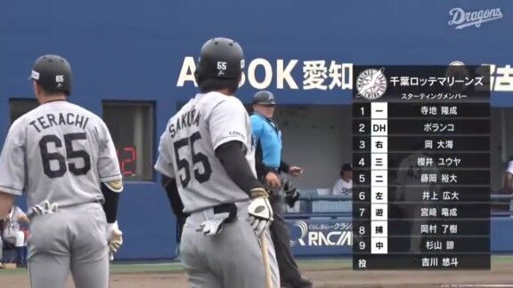 中日・松木平優太が久しぶりの登板