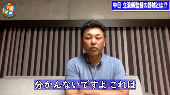 「Q.立浪ドラゴンズが強くなるのに少し時間はかかる？」の質問に谷繁元信さんの答えは…？