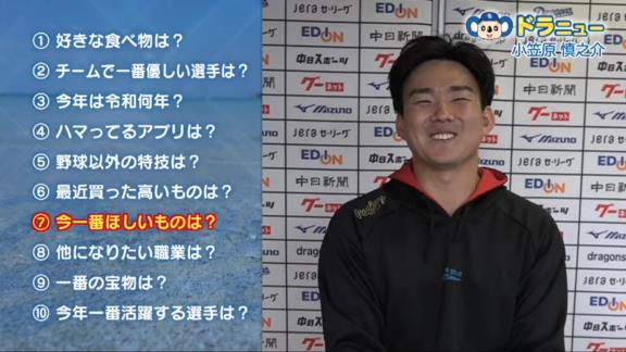 中日・小笠原慎之介投手、『他になりたい職業』はまさかの…？