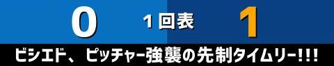 9月29日(木)　セ・リーグ公式戦「DeNAvs.中日」【試合結果、打席結果】　中日、1-6で敗戦…　初回に先制するも逆転負け、今シーズン最下位確定…