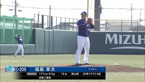 中日・福島章太投手、今季最終登板で力投を見せる