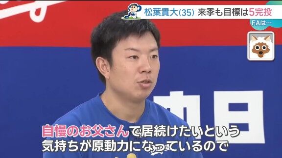 中日・松葉貴大、FA宣言した思いを語る【動画】