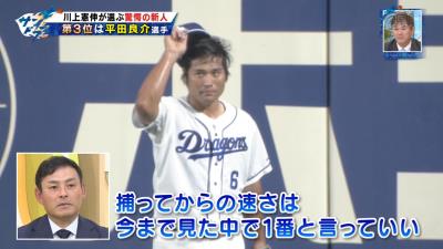 川上憲伸さん「中日・平田良介の守備は今まで見てきた中で3本の指に入るくらい」　岩瀬仁紀さん「平田の守備は本当に球界でもトップクラスですよ」