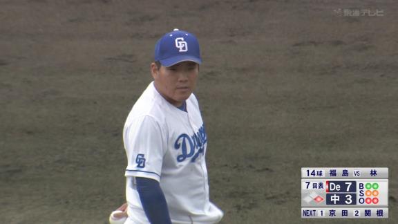 中日・福島章太投手、リリーフとして好投を続ける