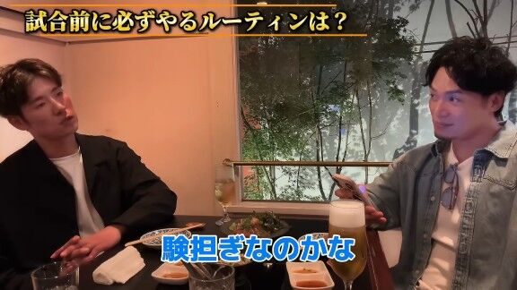 Q.試合前に必ずやるルーティンは？ → 中日・上林誠知が明かす