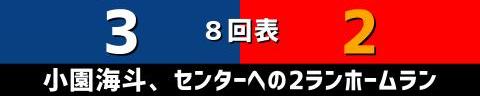 8月12日(土)　セ・リーグ公式戦「中日vs.広島」【試合結果、打席結果】　中日、3-2で勝利！！！　初回から5連打で3点先制、終盤に追い上げられるも逃げ切り連敗ストップ！！！