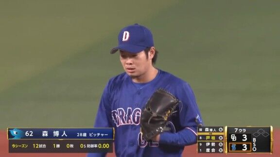 快投を続ける中日・森博人、現在の個人投手成績が…