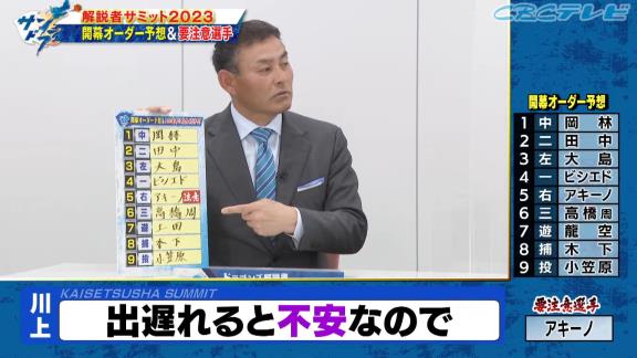 川上憲伸さん、中日開幕オーダーを予想　新助っ人・アキーノの活躍のために一番大事なものは「アキーノじゃなくて、アキーノの家族」