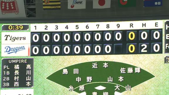 9回表終了時、中日・立浪和義監督「もうええか？ 代わるか？」　大野雄大「（…柳やったら絶対に投げるって言うやろな…）投げます」