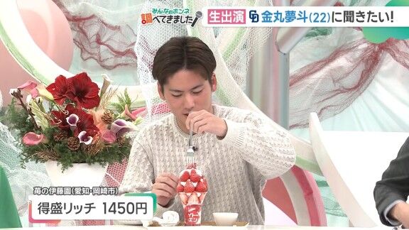 中日・金丸夢斗「おいしいまる！！！」