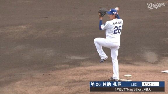 中日ドラゴンズ2軍、仲地礼亜が先発へ ルーキー2人もスタメン入り
