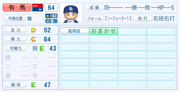 中日・有馬惠叶、『パワプロ2025』シーズン終了時点アップデートでの最終的な選手能力査定詳細