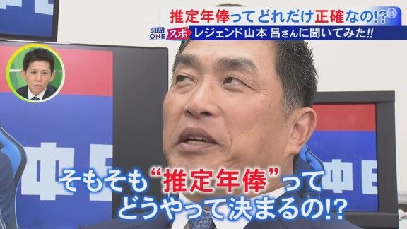 Q.推定年俸ってどれだけ正確なの!? → レジェンド・山本昌さんは…