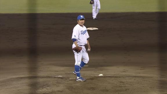 中日・福敬登投手、今日も好投を見せる