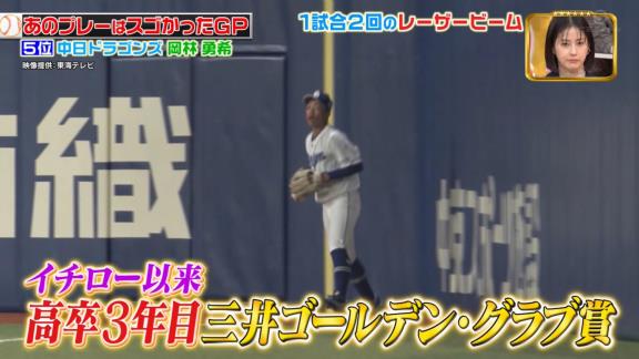 中日・岡林勇希、ジョブチューン・プロ野球SP『あのプレーはスゴかったGP』に登場する