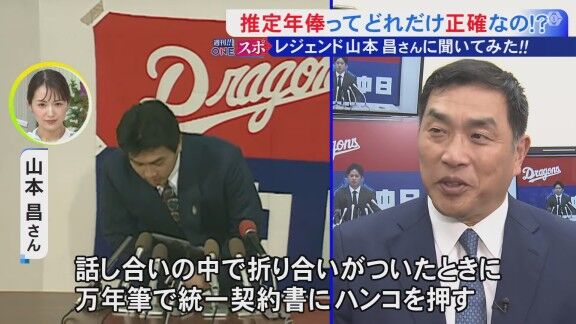 Q.推定年俸ってどれだけ正確なの!? → レジェンド・山本昌さんは…