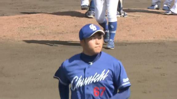 中日・上田洸太朗投手、熱投を見せる