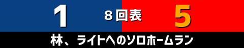 10月7日(木)　セ・リーグ公式戦「中日vs.広島」【試合結果、打席結果】　中日、2-5で敗戦…　今季最後の広島戦は敗れるも、若竜が輝く