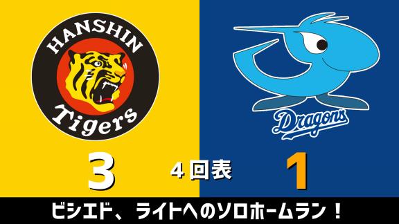 7月17日(金)　セ・リーグ公式戦「阪神vs.中日」　スコア速報