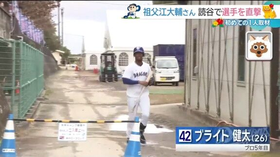 中日・大島洋平「タレントづらすんなよ!」 祖父江大輔さん「きびしぃ~(笑)」