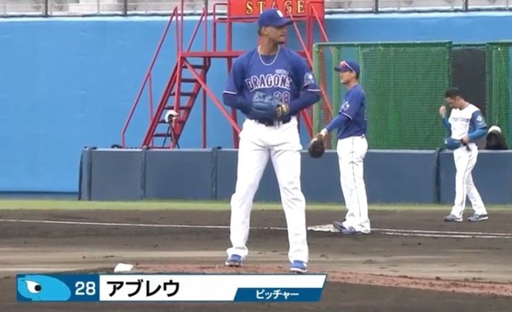 中日新助っ人・アブレウ、最速155km/hを計測した初実戦についてコメント