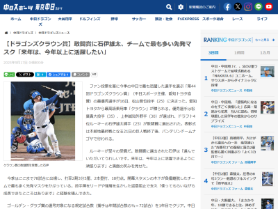 中日ドラフト4位・石伊雄太「ファンあってのプロ野球だと感じています」
