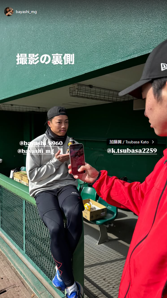 元中日・加藤翼さんが中日・岡林勇希の写真を撮る“撮影の裏側”