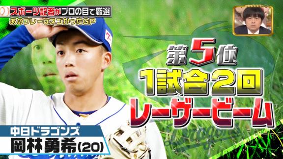 中日・岡林勇希、ジョブチューン・プロ野球SP『あのプレーはスゴかったGP』に登場する