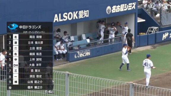 中日・松木平優太が久しぶりの登板