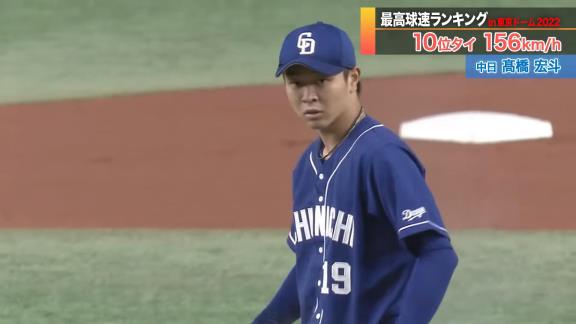 日テレ系プロ野球中継公式YouTubeチャンネルが『【まばたき厳禁】最高球速ランキング in東京ドーム2022』を公開！！！