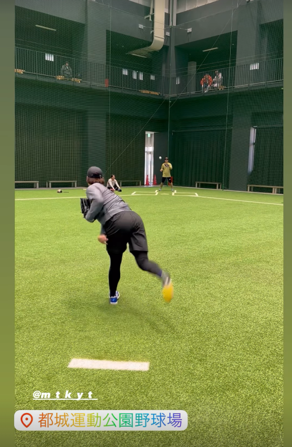 中日4選手が参加の“柳塾”自主トレ2日目の様子