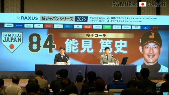 2026年WBC、侍ジャパン監督・コーチ一覧