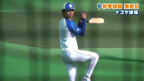 中日・高橋宏斗投手が左投げ練習に挑戦！？【動画】