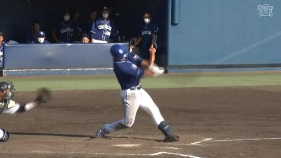 中日・堂上直倫、オリックス・本田仁海の151km/hストレートを完璧に捉えたホームランを放つ【動画】