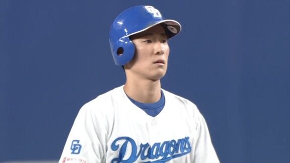 中日・上林誠知が2安打マルチヒット