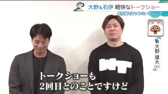中日・大野雄大、石伊雄太の“トーク”について…