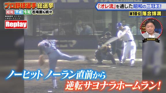 『ファン1万人がガチで投票！本当にスゴいと思うプロ野球選手総選挙』の結果が発表される