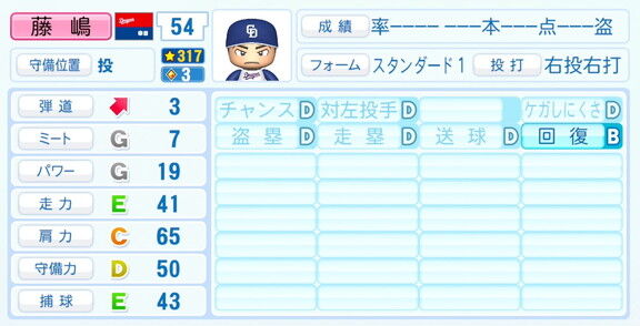 中日・藤嶋健人、『パワプロ2026』6月11日(木)アップデートでの選手能力査定・紹介文は…？