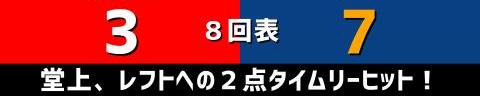 9月7日(火)　セ・リーグ公式戦「広島vs.中日」【試合結果、打席結果】　中日、7-8で敗戦…　ライデル・マルティネスがまさかの5失点で逆転サヨナラ負け…